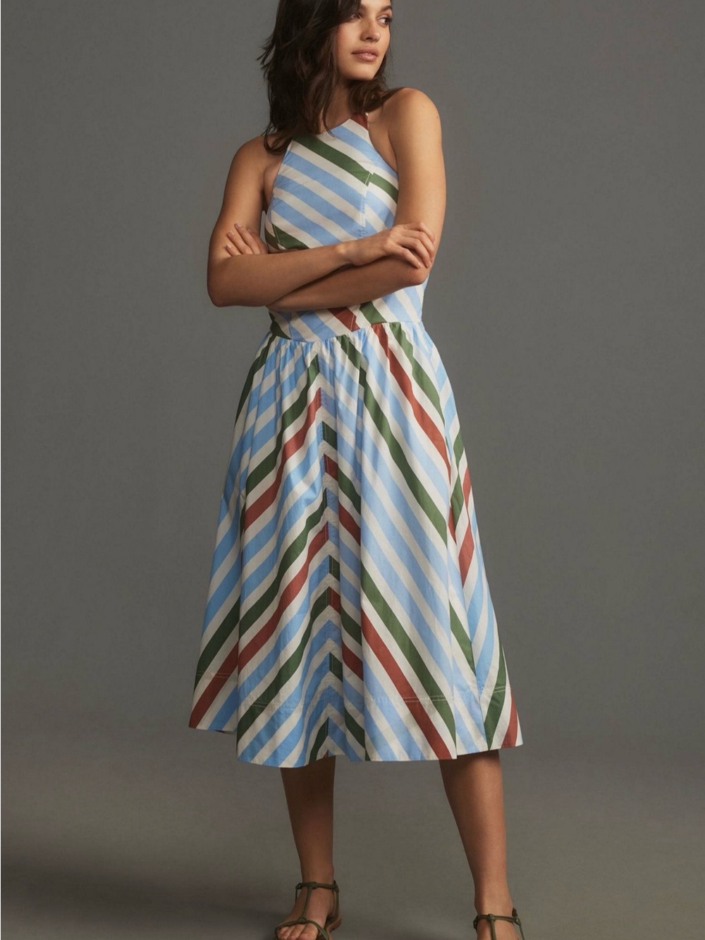 Anthropologie Maeve Halter Midi Sundress Size  XS NWT